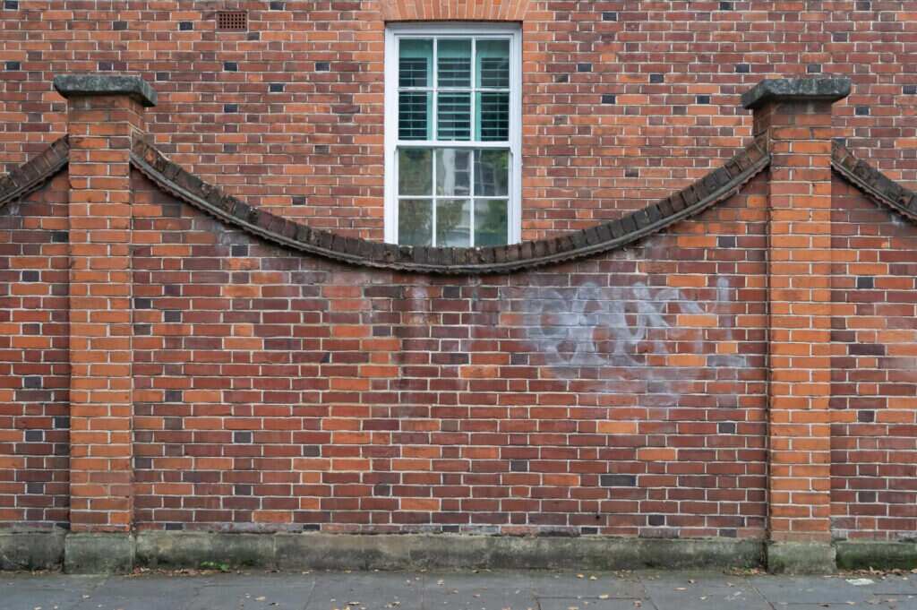 brick fence