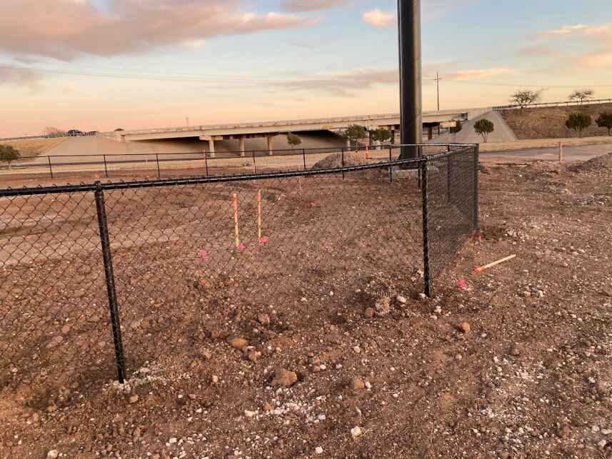 Chain link fencing in Oakmont Ct, Mansfield, TX