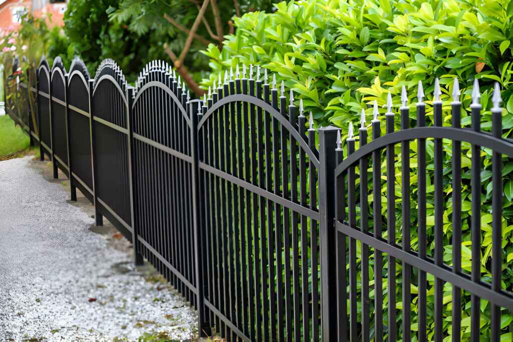 Ornament iron Fence in Oakmont Ct, Mansfield, TX